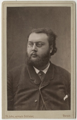 Korporatsioon "Estonia" liige Karl Mickwitz, portreefoto  duplicate photo