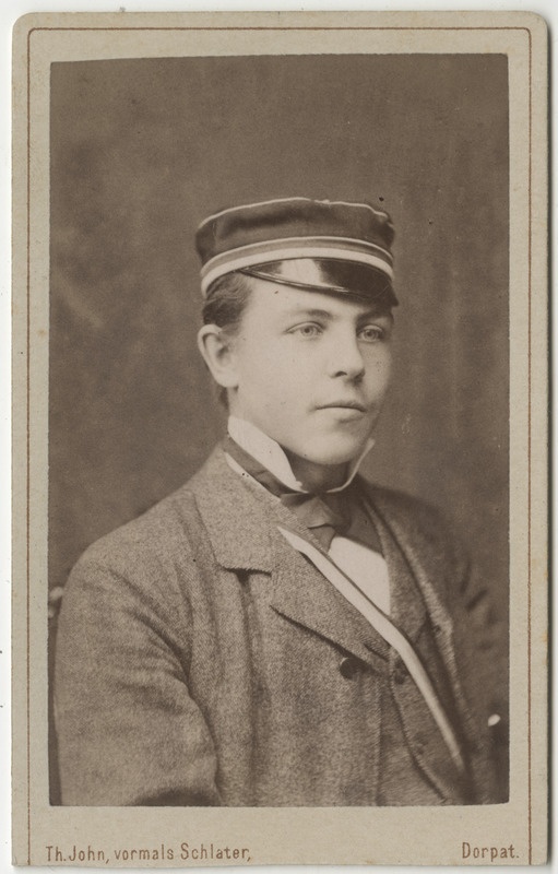 Korporatsioon "Estonia" liige Adolf von Gernet, portreefoto