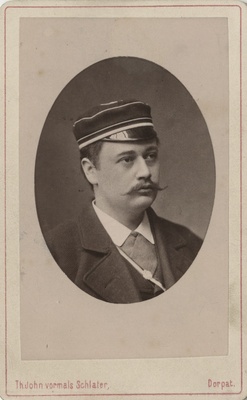 Korporatsioon "Estonia" liige Hugo Hempel, portreefoto  duplicate photo