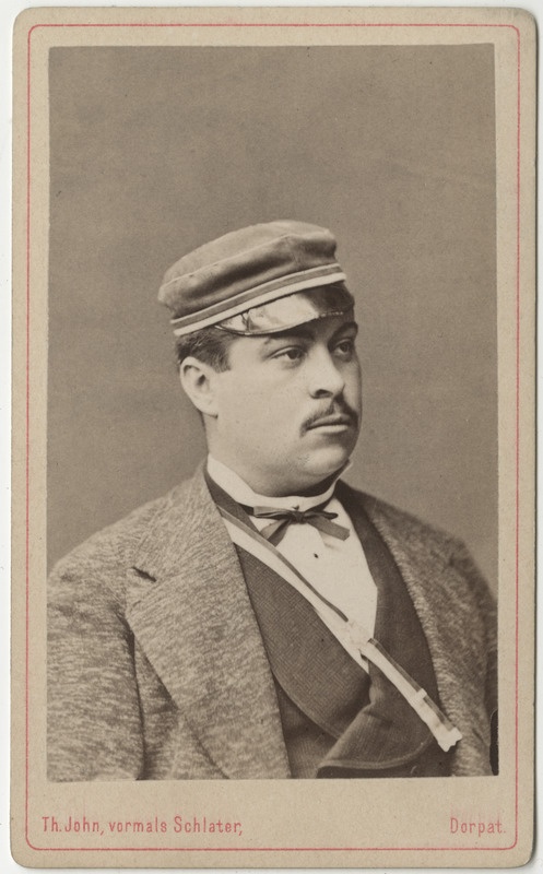 Korporatsioon "Estonia" liige Nikolai Troitzky, portreefoto