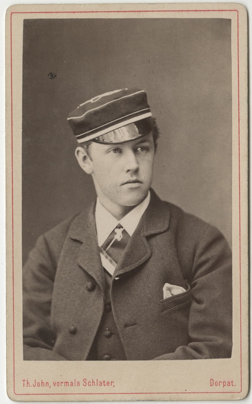 Korporatsioon "Estonia" liige Friedrich von Bunge, portreefoto