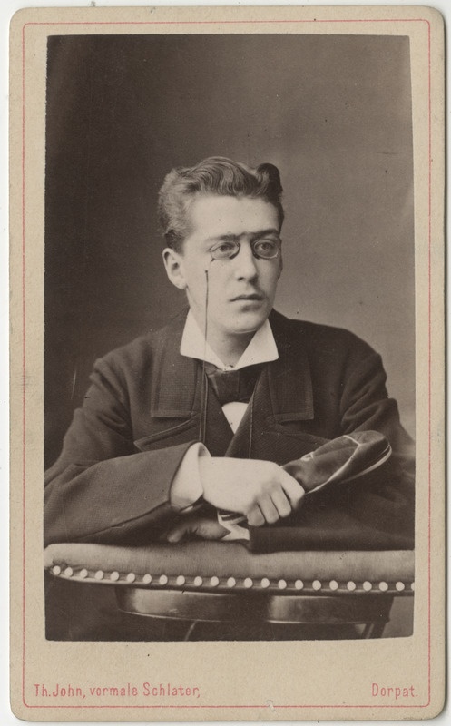 Korporatsioon "Estonia" liige Richard Striedter, portreefoto