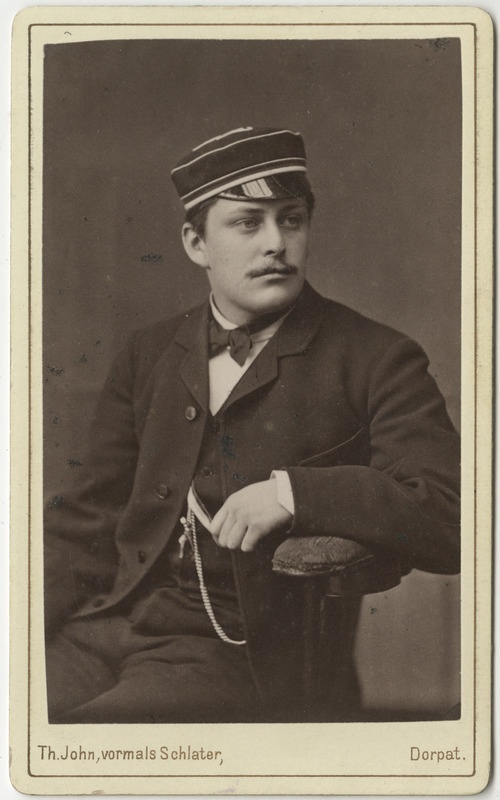 Korporatsioon "Estonia" liige Adam Knüfpper, portreefoto