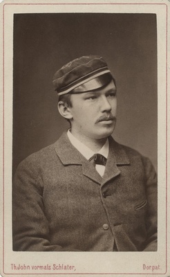 Korporatsioon "Estonia" liige Gustav Jürgensonn, portreefoto  duplicate photo