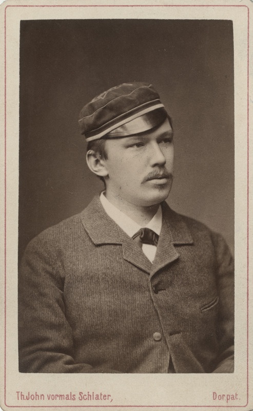 Korporatsioon "Estonia" liige Gustav Jürgensonn, portreefoto