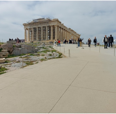 2795 Grekland Akropolis med runierna av templet Parthenon. rephoto