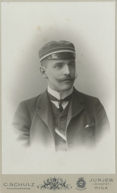 Korporatsioon "Estonia" liige Friedrich Hoffmann, portreefoto