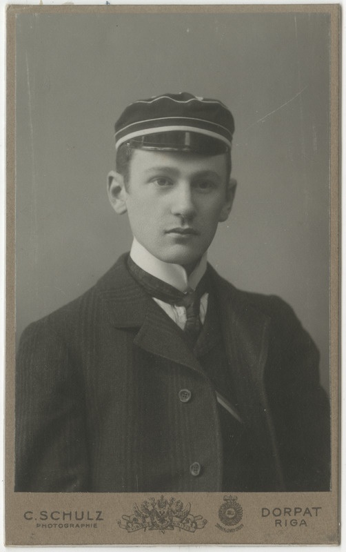 Korporatsioon "Estonia" liige Meinhard Hasselblatt, portreefoto