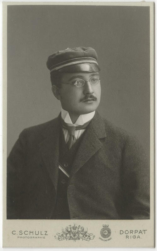 Korporatsioon "Estonia" liige Alexander Winkler, portreefoto