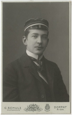 Korporatsioon "Estonia" liige Arthur Luther, portreefoto  duplicate photo