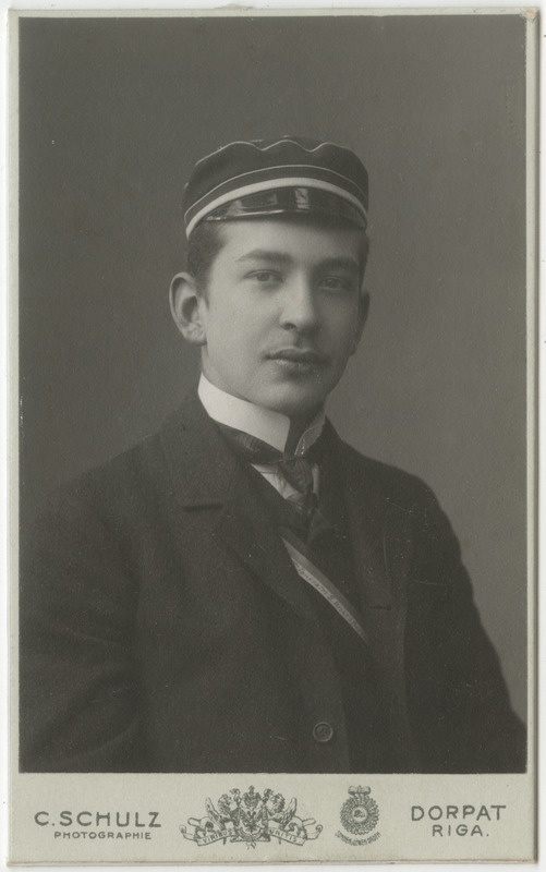 Korporatsioon "Estonia" liige Arthur Luther, portreefoto