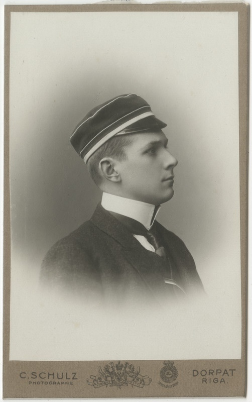 Korporatsioon "Estonia" liige Valerio von Gruenewaldt, portreefoto