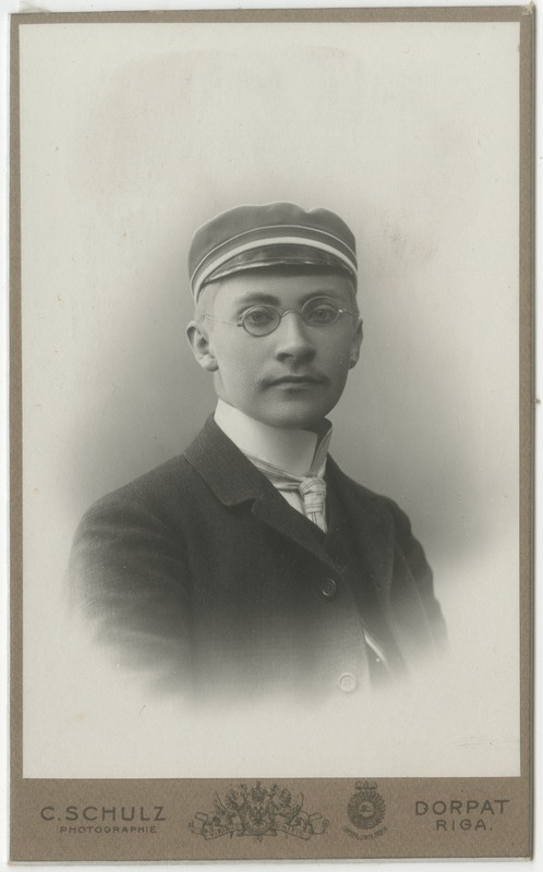 Korporatsioon "Estonia" liige Siegfried Luther, portreefoto