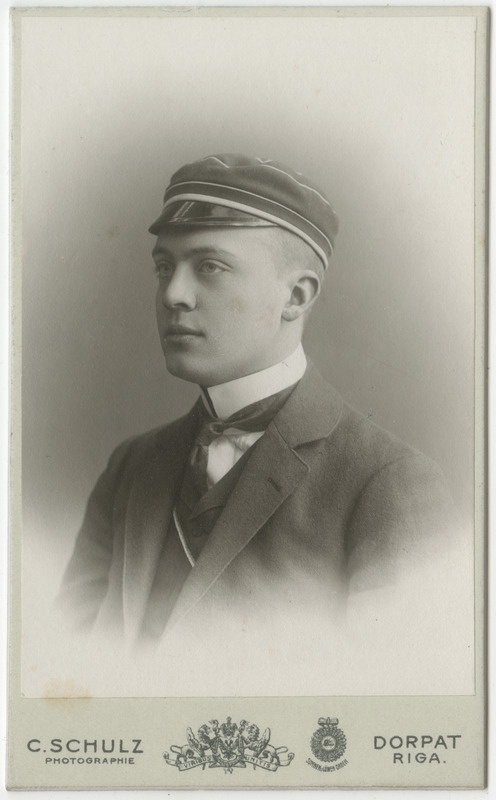 Korporatsioon "Estonia" liige Werner Stillmark, portreefoto