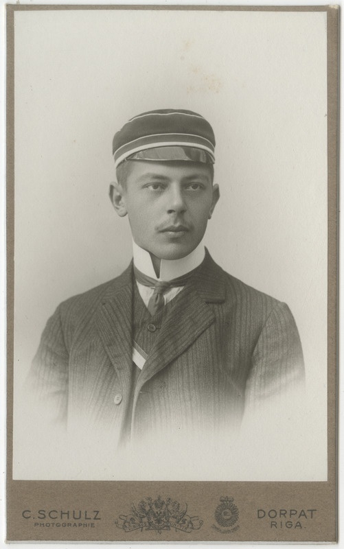 Korporatsioon "Estonia" liige Ernst Gabler, portreefoto