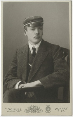 Korporatsioon "Estonia" liige Otto von Schulmann, portreefoto  duplicate photo