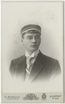 Korporatsioon "Estonia" liige Moritz Hoffmann, portreefoto  duplicate photo