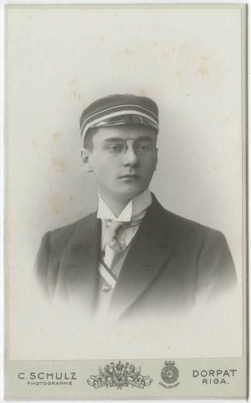 Korporatsioon "Estonia" liige Moritz Hoffmann, portreefoto