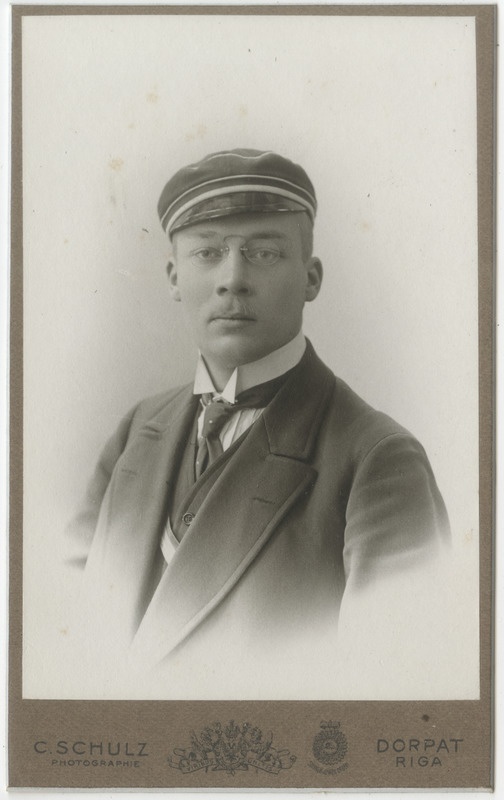 Korporatsioon "Estonia" liige Felix Knüpffer, portreefoto