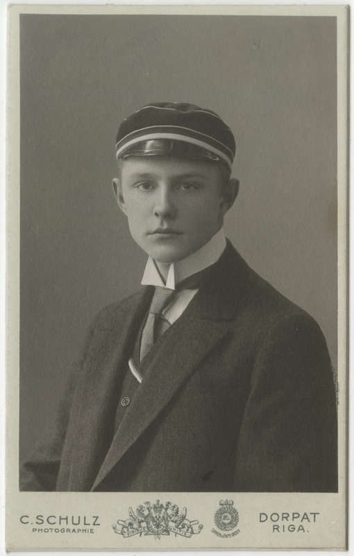 Korporatsioon "Estonia" liige Ernst Turman, portreefoto