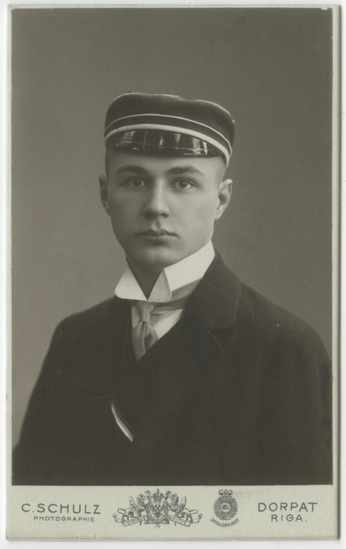 Korporatsioon "Estonia" liige Leo Treumann, portreefoto