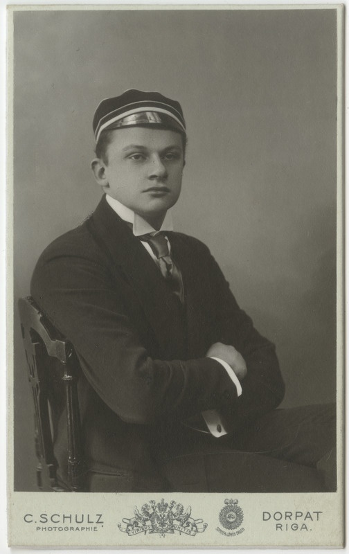 Korporatsioon "Estonia" liige Eduard Striedter, portreefoto