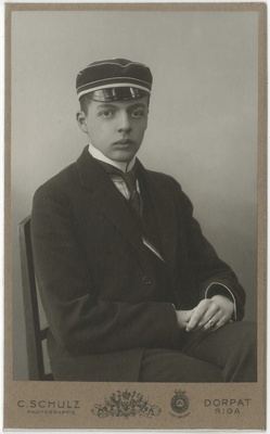 Korporatsioon "Estonia" liige Harald Ströhm, portreefoto  duplicate photo