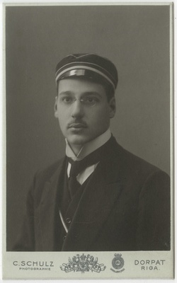 Korporatsioon "Estonia" liige Hellmut Matthey, portreefoto  duplicate photo