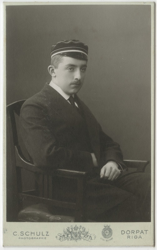 Korporatsioon "Estonia" liige Woldemar Sesemann, portreefoto