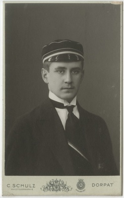 Korporatsioon "Estonia" liige krahv Hans Heinrich Tiesenhausen, portreefoto  duplicate photo