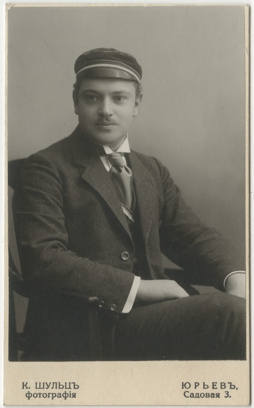 Korporatsioon "Estonia" liige parun Ludwig Maydell, portreefoto