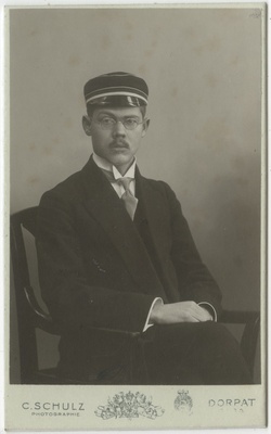 Korporatsioon "Estonia" liige Bruno Hoerschelmann, portreefoto  duplicate photo