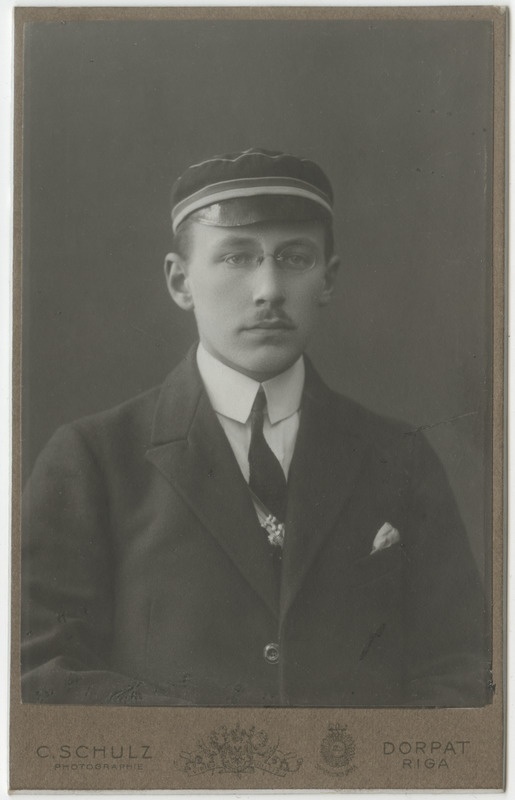 Korporatsioon "Estonia" liige Kurt Schultz, portreefoto