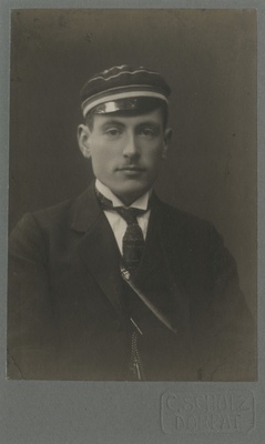 Korporatsioon "Estonia" liige Bruno von Weymarn, portreefoto  duplicate photo