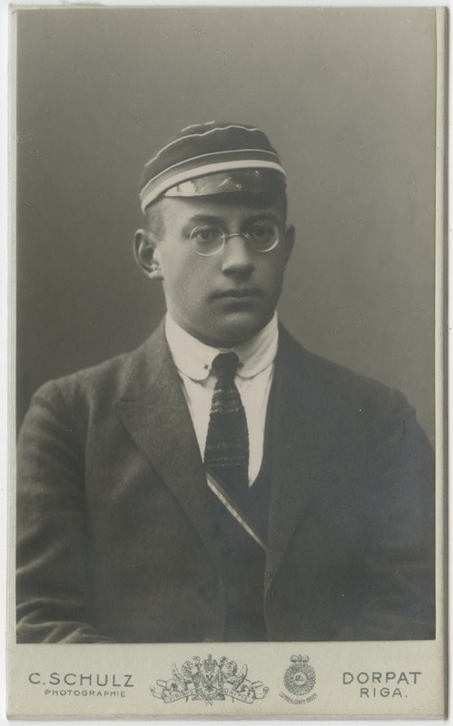 Korporatsioon "Estonia" liige Georg von Gruenewaldt, portreefoto