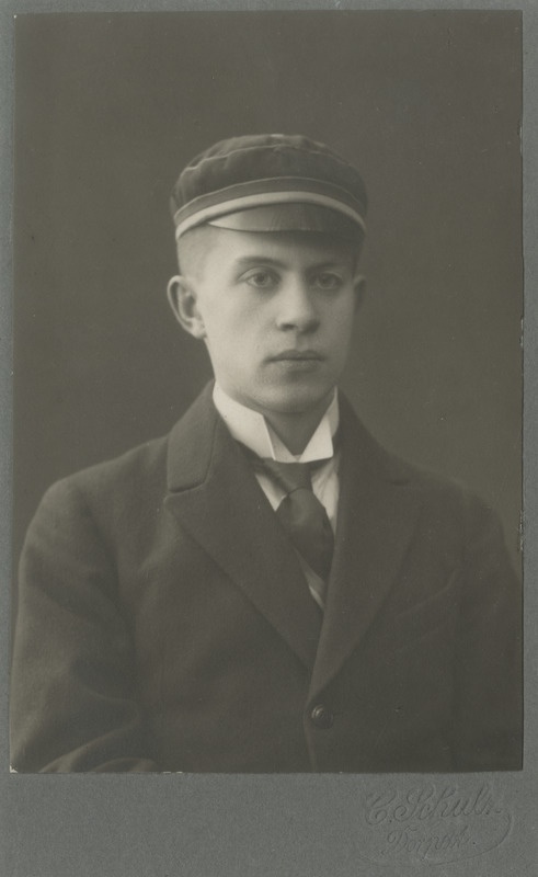 Korporatsioon "Estonia" liige Rene Beermann, portreefoto