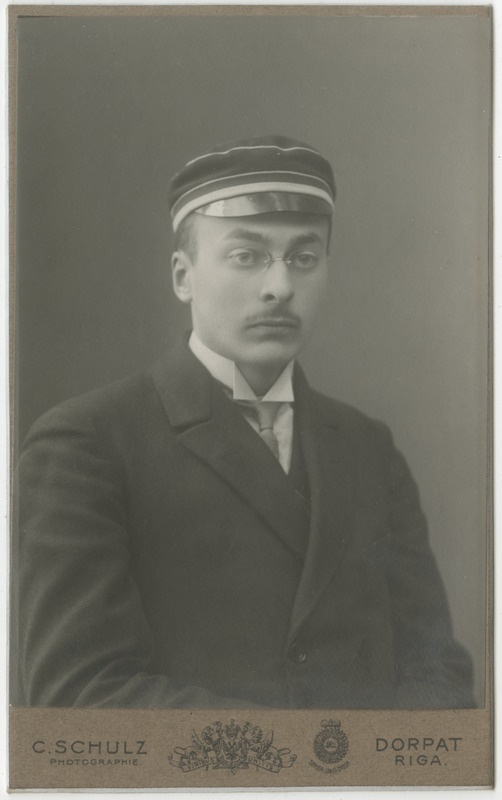 Korporatsioon "Estonia" liige Helmut Intelmann, portreefoto