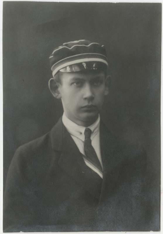 Korporatsioon "Estonia" liige Axel Plath, portreefoto