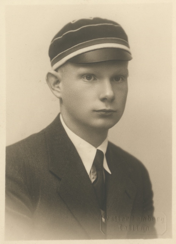 Korporatsioon "Estonia" liige Udo Schenck, portreefoto