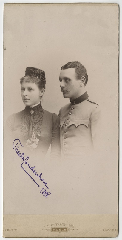 Krahv Franz Coudenhove ja krahvinna Thecla Coudenhove pruutpaarina