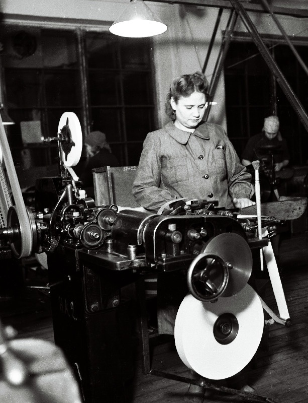 Tööprotsess Tallinna tubakavabrikus Laferme.