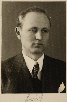 Eesti üliõpilaste seltsi "Veljesto" liige Eerik Laid, portreefoto  duplicate photo