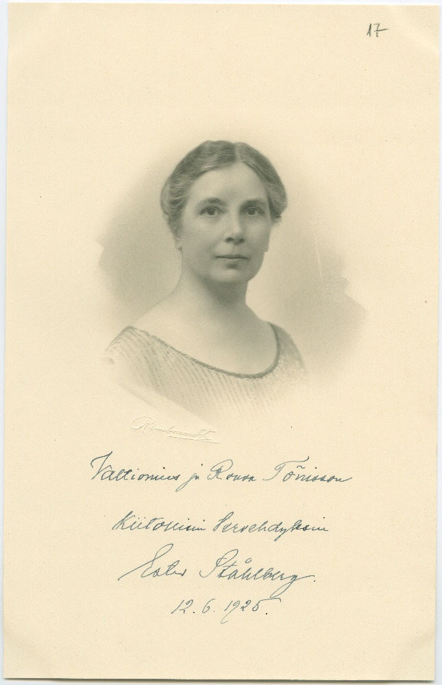 Portree Ester Ståhlbergist.
