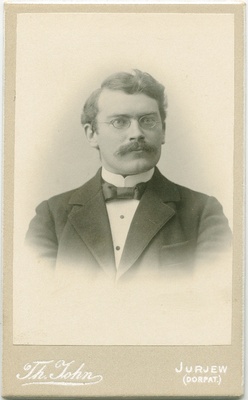 Kaarel Partsi portree, pühendusega Jaan Tõnissonile  duplicate photo