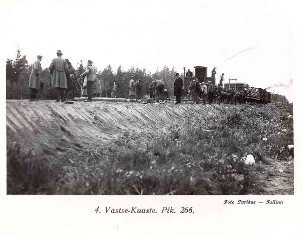 Foto Tartu-Petseri raudtee 12.-13.09.1930 Vastse-Kuuste