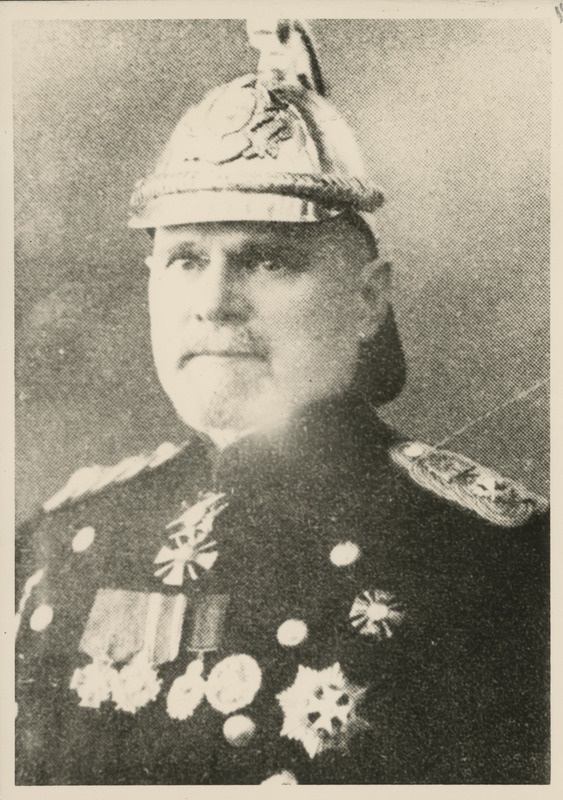 Tuletõrjepealik Aleksander Punga. Koopia portreefotost