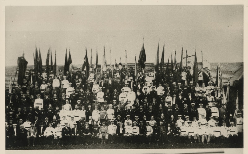 Tartu tuletõrjeühingu 25. juubel 1889 aastal. Koopia grupifotost