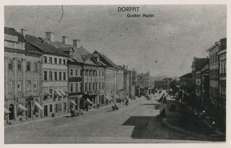 Tartu Suurturg (Raekoja plats). Koopia fotost