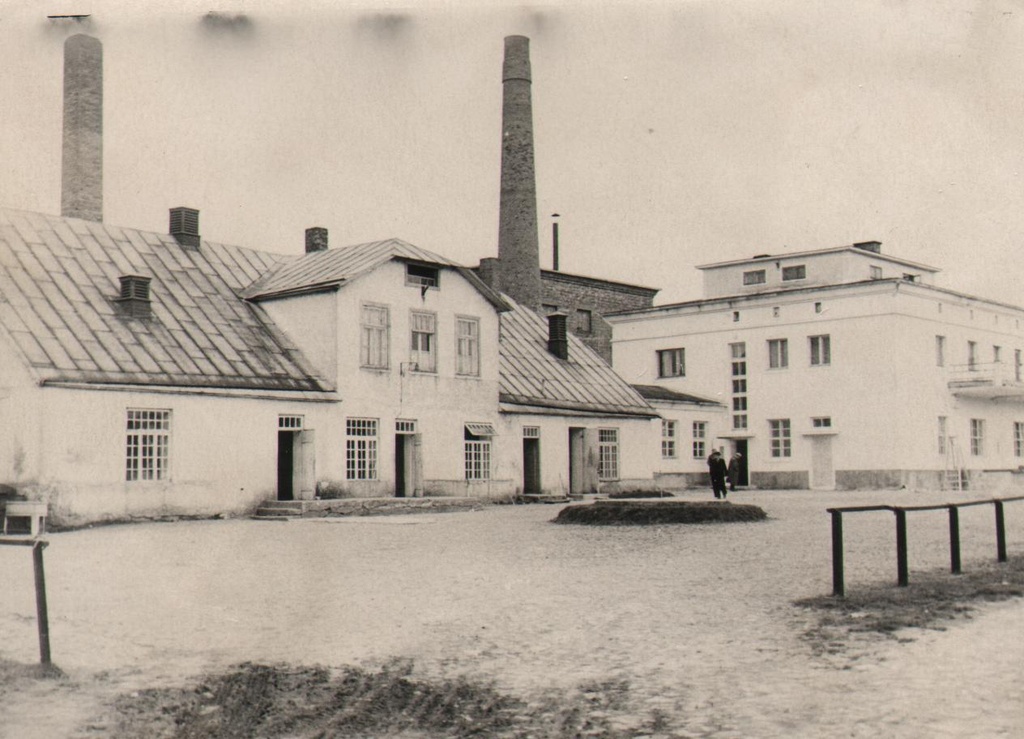 Türi's old and new butter industry, spring 1955.