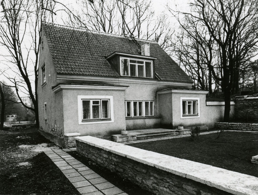 Herbert Johansoni elamu, vaade aia poolt. Arhitekt Herbert Johanson